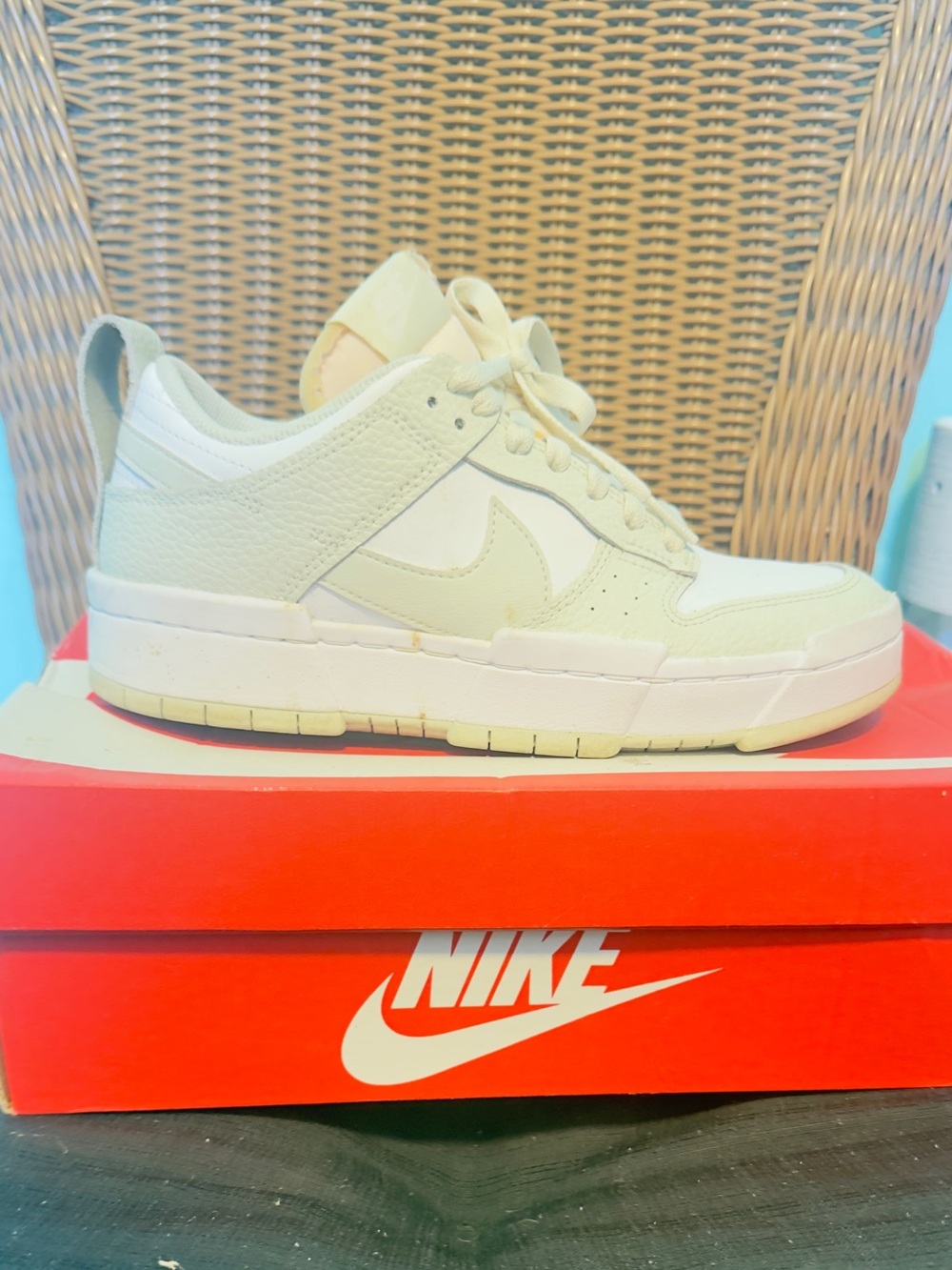 Nike Women’s Low-Top Sneakers in Off-White and Cream